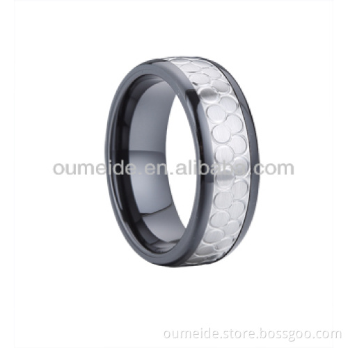 couple titanium ceramic rings